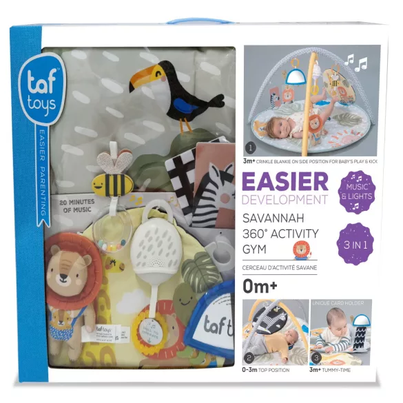 Taf Toys játszószõnyeg - játékhíddal Szavanna 360 12785