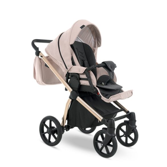 Bergon Camarelo Previo multifunkciós babakocsi 3in1 -02 rózsaszín