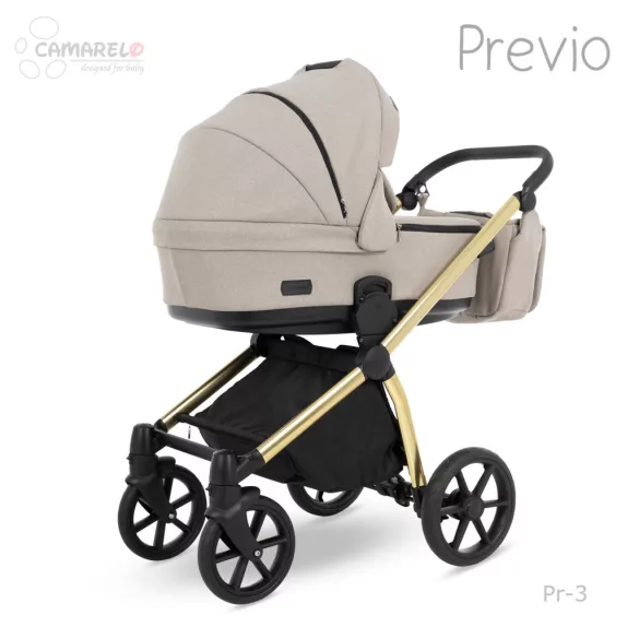 Bergon Camarelo Previo multifunkciós babakocsi 2in1 -03 bézs