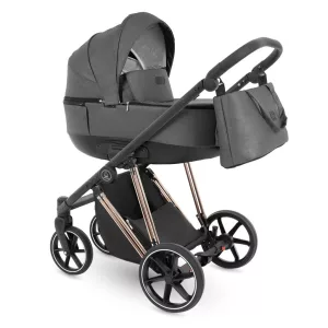 Bergon Camarelo Alterro Limited Rose gold  multifunkciós babakocsi 2in1 -Sötétszürke 02