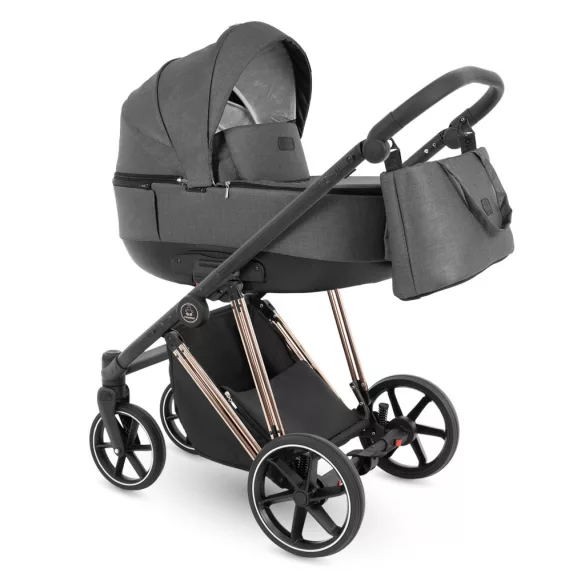 Bergon Camarelo Alterro Limited Rose gold  multifunkciós babakocsi 2in1 -Sötétszürke 02