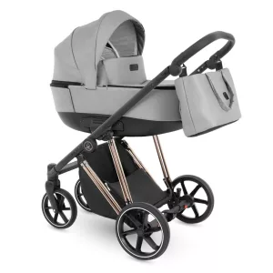 Bergon Camarelo Alterro Limited Rose gold  multifunkciós babakocsi 2in1 -Világosszürke 03