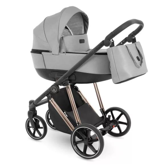 Bergon Camarelo Alterro Limited Rose gold  multifunkciós babakocsi 2in1 -Világosszürke 03