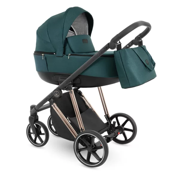 Bergon Camarelo Alterro Limited Rose gold  multifunkciós babakocsi 2in1 -Zöld 04
