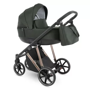Bergon Camarelo Alterro Limited Rose gold  multifunkciós babakocsi 2in1 -Sötét zöld 05