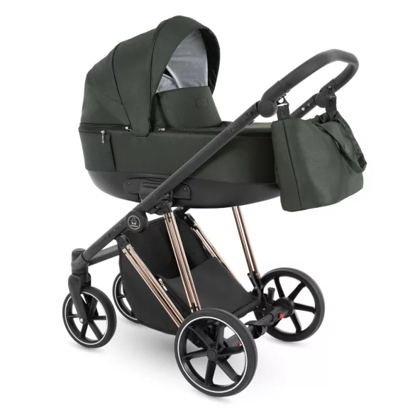 Bergon Camarelo Alterro Limited Rose gold  multifunkciós babakocsi 2in1 -Sötét zöld 05