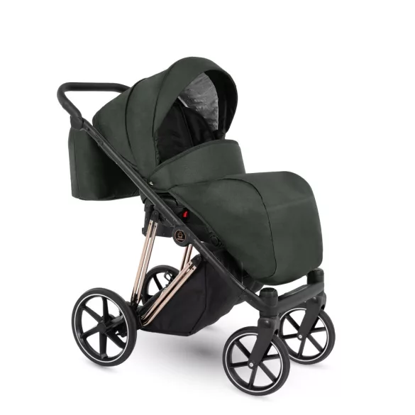 Bergon Camarelo Alterro Limited Rose gold  multifunkciós babakocsi 2in1 -Sötét zöld 05