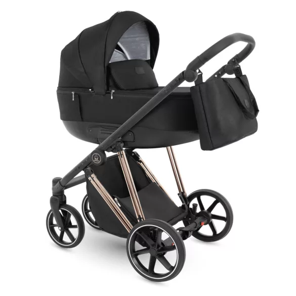 Bergon Camarelo Alterro Limited Rose gold  multifunkciós babakocsi 2in1 -Fekete 08