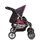 Moni Toys Pinky dots játék babakocsi pöttyös