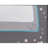 MONI Sleepy összecsukható luxus utazóágy 2 szint+pelenkázó+ játék türkiz