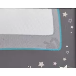 MONI Sleepy összecsukható luxus utazóágy 2 szint+pelenkázó+ játék türkiz