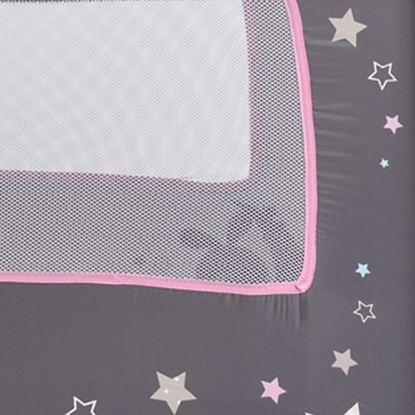 MONI Sleepy összecsukható luxus utazóágy 2 szint+pelenkázó+ játék pink