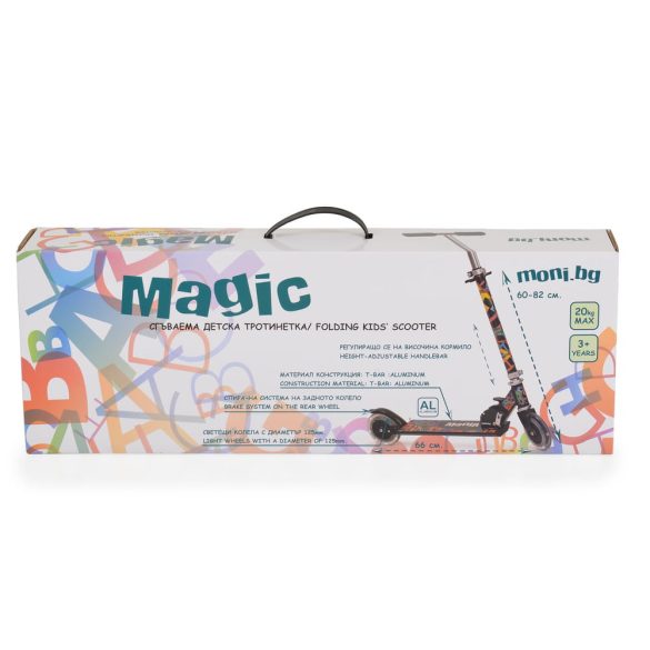 MAGIC MANIA roller 2kerekű, 20kgig FEKETE