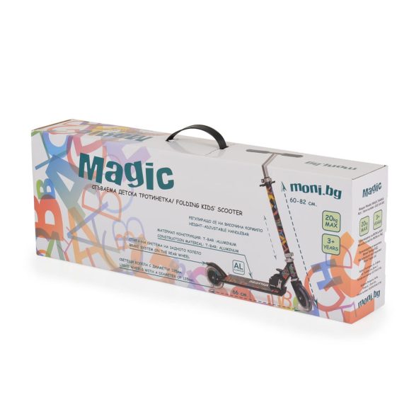 MAGIC MANIA roller 2kerekű, 20kgig FEKETE