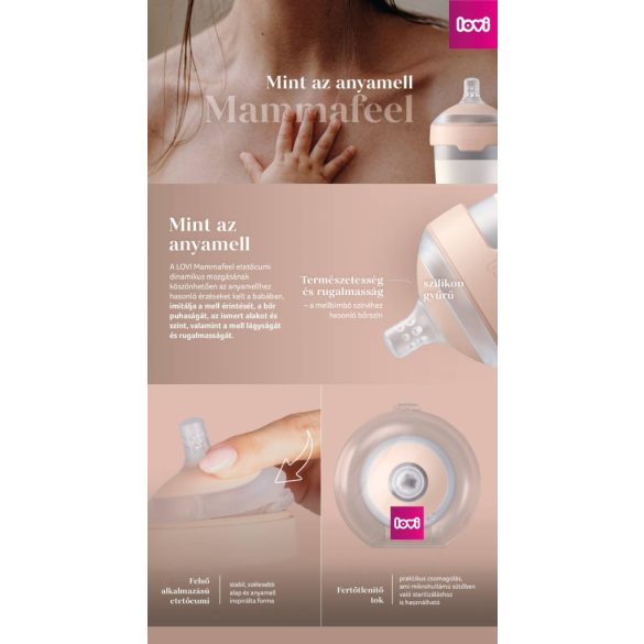 LOVI MAMMAFEEL cumisüveg 150ml