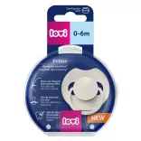 LOVI Dinamikus szilikon cumi PRIME 0-6hó 1db -Coconut