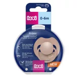 LOVI Dinamikus szilikon cumi PRIME 0-6hó 1db -Blush