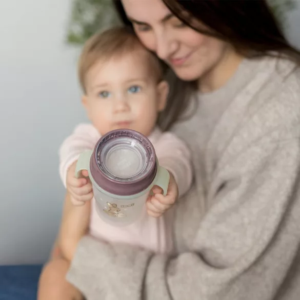 LOVI 360° Itatópohár világító fülekkel NIGHT&DAY 250ml lány