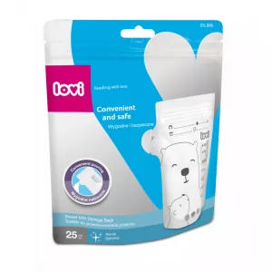 Lovi tejtároló zacskók Buddy Bear 25db 200 ml