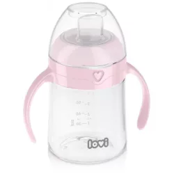 Lovi Első csőrös itatópohár 150ml 6h+ - Rózsaszín
