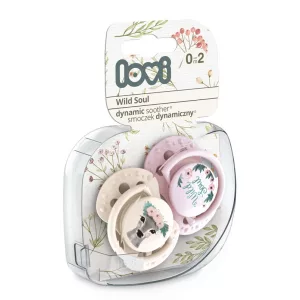 Lovi Dinamikus nyugtató cumi 2db (0-2 hónap) Wild Soul - Rózsaszín