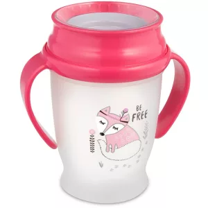 LOVI 360° itatópohár INDIAN SUMMER 9hó+ 250ml-Rózsaszín