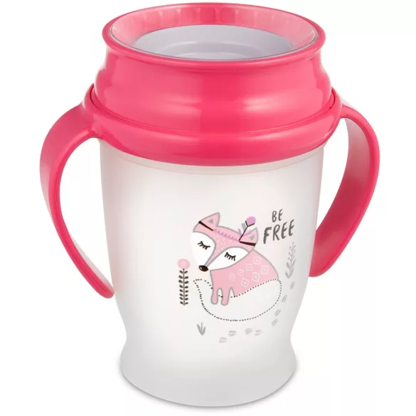 LOVI 360° itatópohár INDIAN SUMMER 9hó+ 250ml-Rózsaszín