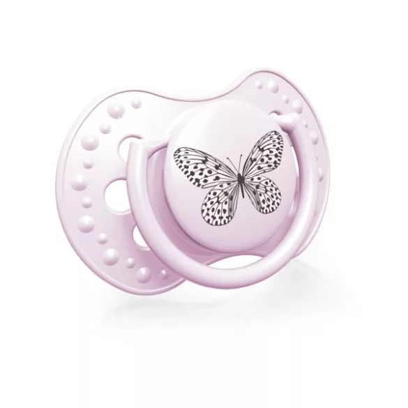 Lovi Dinamikus nyugtató cumi 2db (0-3 hónap) Botanic - Rózsaszín