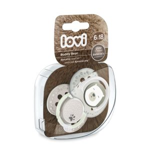 Lovi Dinamikus nyugtató cumi 2db (6-18 hónap) Buddy Bear