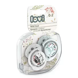   Lovi Dinamikus nyugtató cumi 2db (0-2 hónap) Wild Soul - Menta
