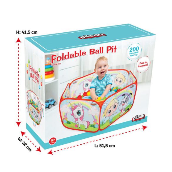 Pilsan összecsukható labdamedence 200 db labdával