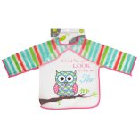 BIB előke hosszú ujjas Messy PINK