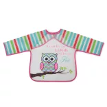BIB előke hosszú ujjas Messy PINK