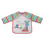 BIB előke hosszú ujjas Messy PIROS