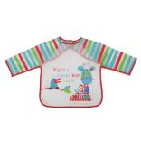 BIB előke hosszú ujjas Messy PIROS