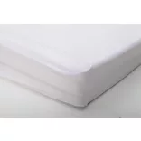 Matracvédő lepedő 60x120cm két rétegű FEHÉR