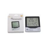 Cangaroo Thermometer hőmérő, páratartalom mérővel és digitális órával zöld/fehér