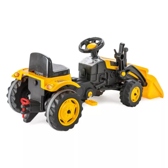 Pilsan traktor homlokrakodós fekete/sárga