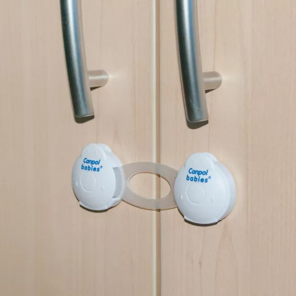 Canpol babies Biztonsági zár (rövid) - Fehér