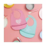 Canpol babies Szilikonos előke Pastelove - kék