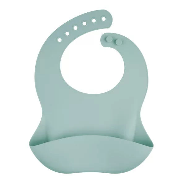 Canpol babies Szilikon előke zsebbel -zöld