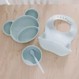 Canpol babies Szilikon előke zsebbel -zöld