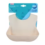 Canpol babies Szilikon előke zsebbel -krém