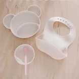 Canpol babies Szilikon előke zsebbel -krém