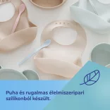 Canpol babies Szilikon előke zsebbel -krém