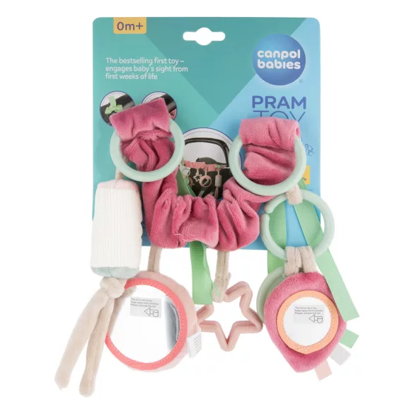 Canpol babies felakasztható plüss játék-Rózsaszín