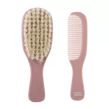Canpol babaies Newborn fésű és hajkefe (puha sörtével)-Pink