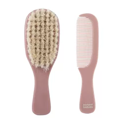   Canpol babaies Newborn fésű és hajkefe (puha sörtével)-Pink