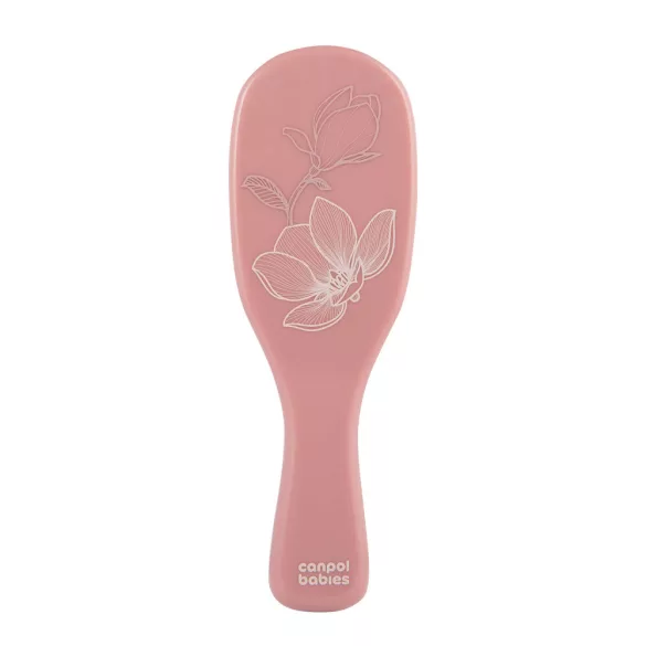 Canpol babaies Newborn fésű és hajkefe (puha sörtével)-Pink