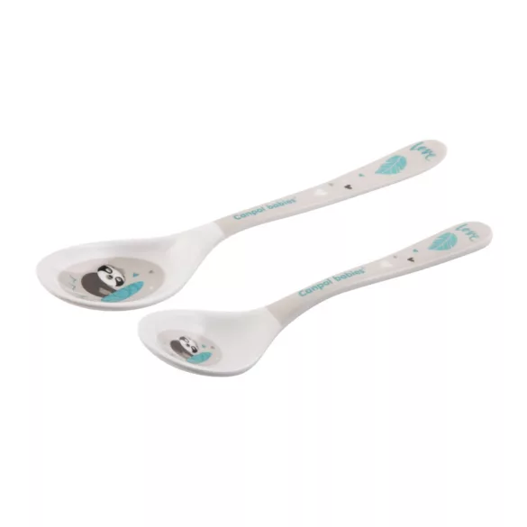 Canpol babies Melamin kanál Exotic Animals 2db. 9hó+ - Szürke